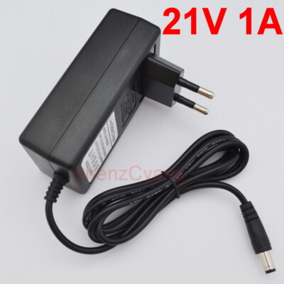 21V 1A 500mA AC DC charger adapter adaptor for Lithium Ion Battery Li-ion 18650