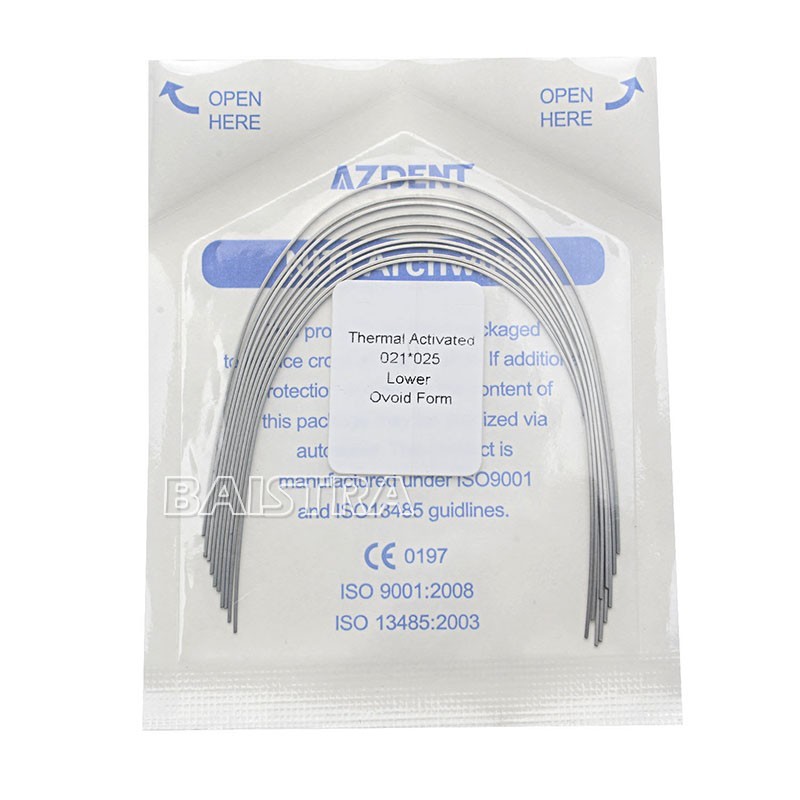 10 Packs Dental Arch Wires Orthodontic Thermal Activated NITI