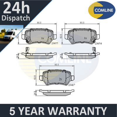 Fits Vauxhall Astra Zafira Meriva Astravan Comline Rear Brake Pads Set
