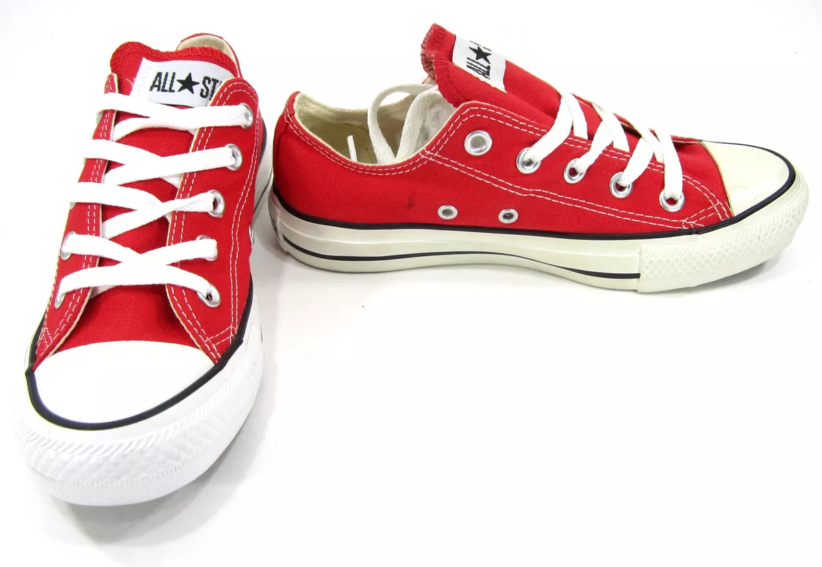 Converse Shoes Chuck Taylor Ox Star Red Sneakers Men 4 Womens 6 | eBay