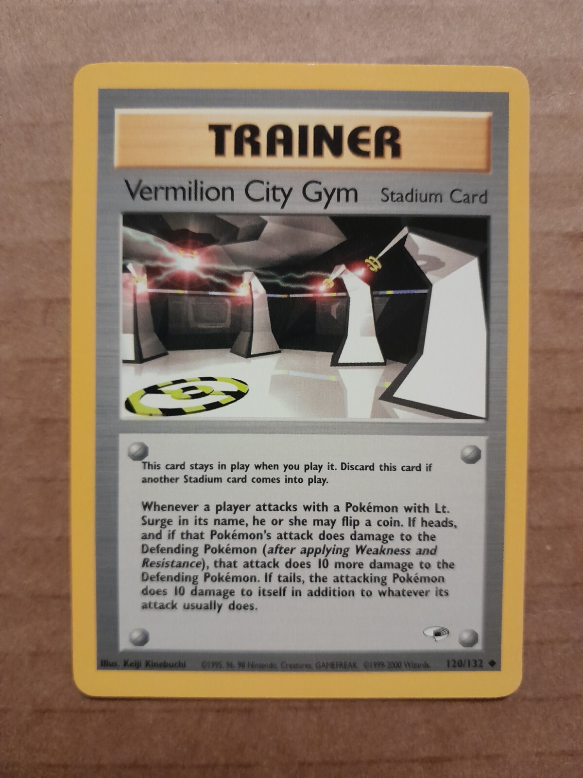 Pokemon Vermilion City Gym 120/132 Gym Heroes NM See Pictures