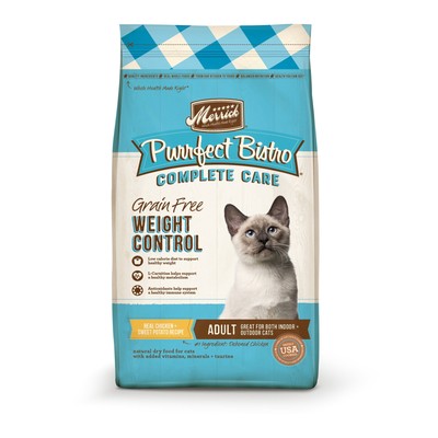 Grain Free Natural Dry Cat Food Adult Cats Complete Care Weight Control Recipe