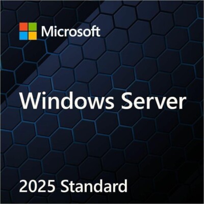 Microsoft Windows Server 2025 Standard Edition - 16 Core License / COA / DVD