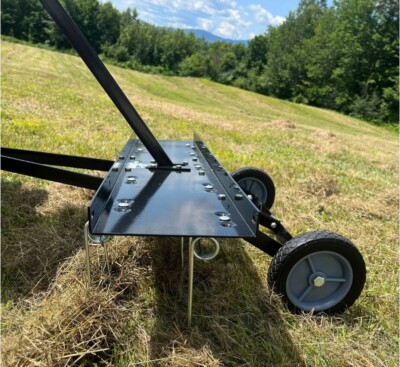 AgTec 40'' TineRake Plus: Towable Lawn Dethatcher with Weight Tray