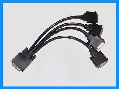 4x DVI ( 8 Monitor ) Video Cable  Outputs are numbered: 1/5, 2/6, 3/7, and 4/8