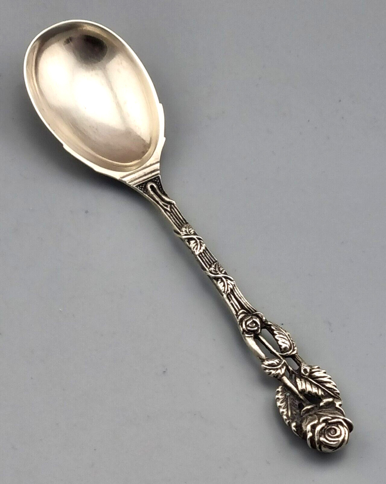 Hildesheimer Rose Löffel 800er Silber Kaufmann & Ludwig Altes Vierblatt (122)