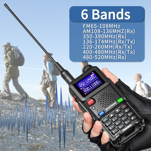 Baofeng UV-5RH 10W Air Band Walkie Talkie Long Range NOAA Ham Two Way Radio US - Zdjęcie 5 z 14