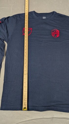 MLS St Louis City Hemd Herren Large marineblau Langarm neu mit Etikett $ 55 UVP - Bild 5 von 8