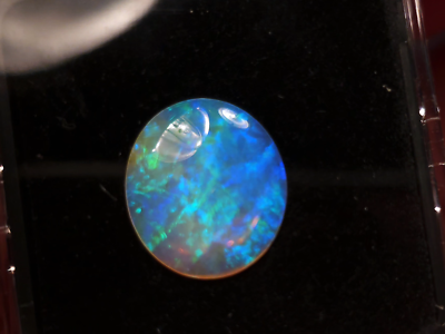Australian Olympic Green Blue Crystal Solid Opal 4.5 ct