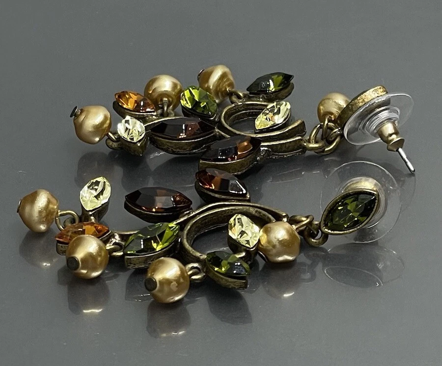 Pendientes para mujer Sweet Romance EE. UU. diamantes de imitación de cristal perforados Foto 2 de 4