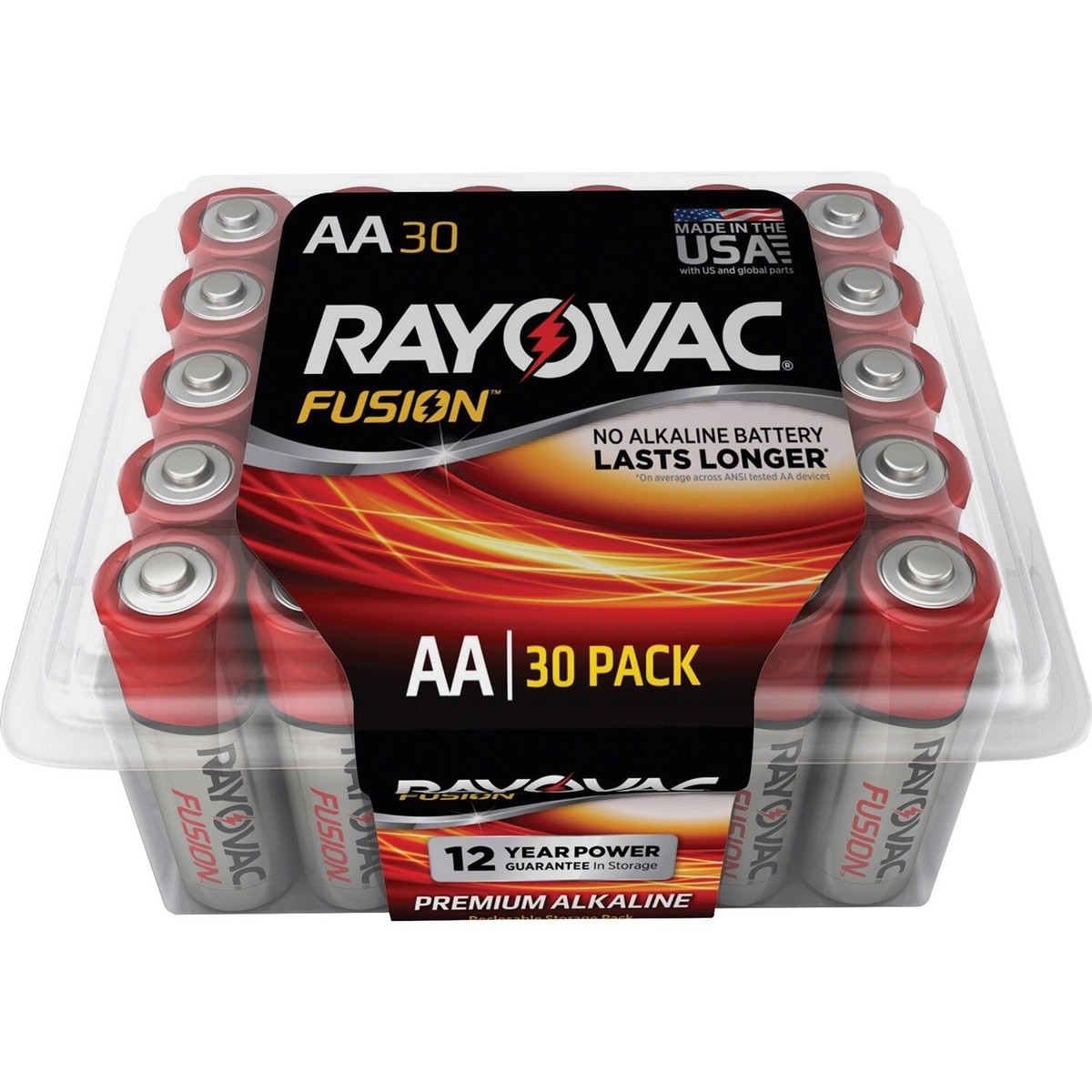 Rayovac Fusion Premium Alkaline AA Batteries - For Multipurpose - AA - 30 / Pack Rayovac Fusion Premium Alkaline AA Batteries - For Multipurpose - AA - 30 / Pack