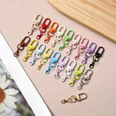 10/50/100 PCS Colorful Metal Keyrings Buckle Accessory