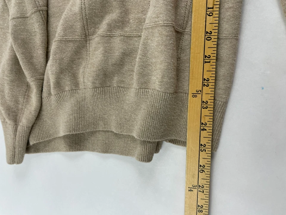 Suéter Van Heusen Para Hombre Talla Grande Tostado Cárdigan Abierto Capucha Cuello Manga Larga Foto 4 de 4