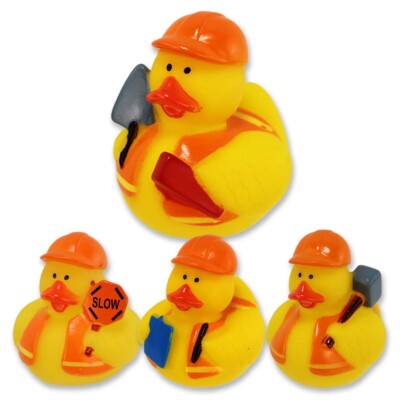 Bauarbeiter Ente aus Gummi