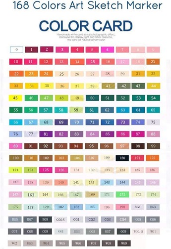 TouchFive Markers 168 Full Colors Art Sketch Graphic Dual Tips Permanent Alcohol - Picture 4 of 9
