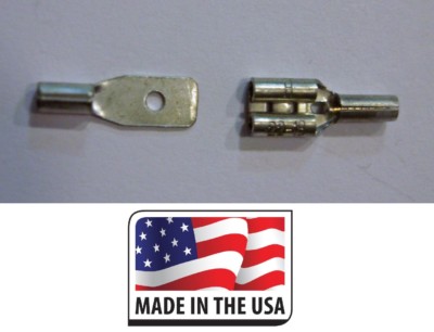 (100) 22-18 .110 QUICK DISCONNECT NON INSULATED (MALE/FEMALE)  MADE IN USA