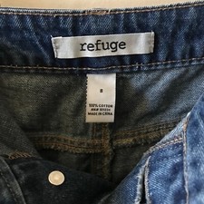 Refuge Ripped Women Blue Denim Shorts Size 8, MINT Condition