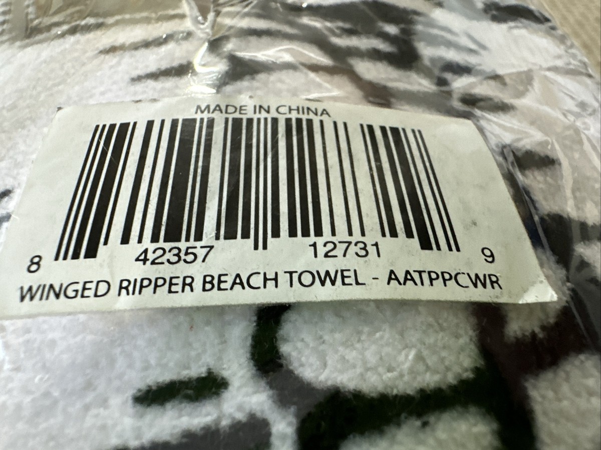 Powell Peralta WINGED RIPPER BEACH TOWEL red | eBay