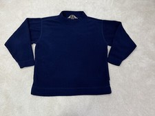EMS Sweater Womens Small Blue Fleece Pockets USA Made Vintage Sweatshirt Ladies