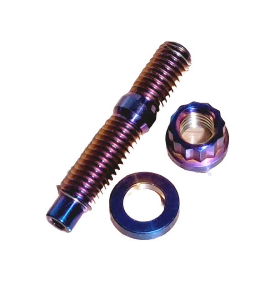 Juego de pernos colector escape admisión serie B/D/F/H Honda/Acura Titanium M8x1,25 mm Foto 4 de 4