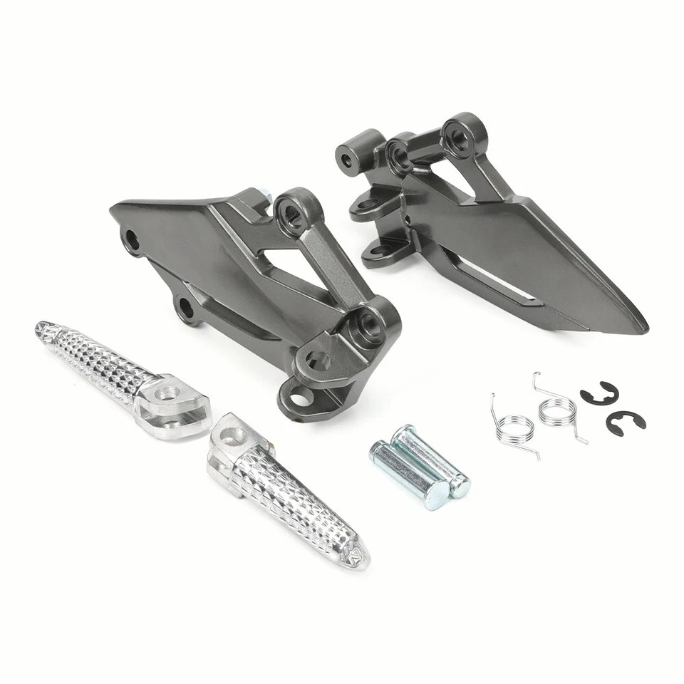 Soporte de montaje de pedal de clavija de pie izquierdo derecho para KAWASAKI NINJA 300 250 Z250 Z300 Foto 2 de 4