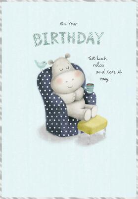 Take It Easy On Your Birthday süße entspannende Designkarte