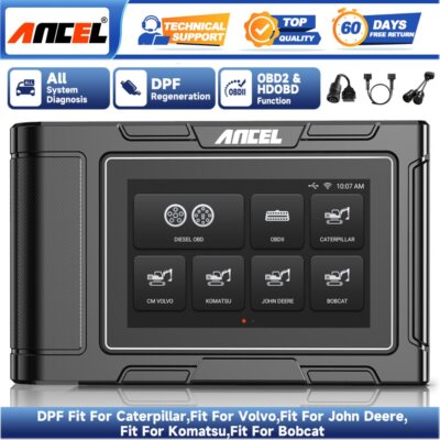 ANCEL HD3600 Heavy Duty Truck Scanner for Construction Machinery Diesel OBD2