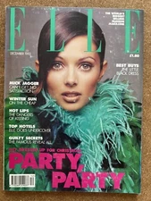 ELLE UK Magazine Heather Stewart - Whyte December 1992 Vintage British Fashion