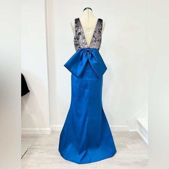 topanga's bridesmaid dresses Sachin and Babi Topanga Flared Sequined Gown Dress topanga and cory wedding