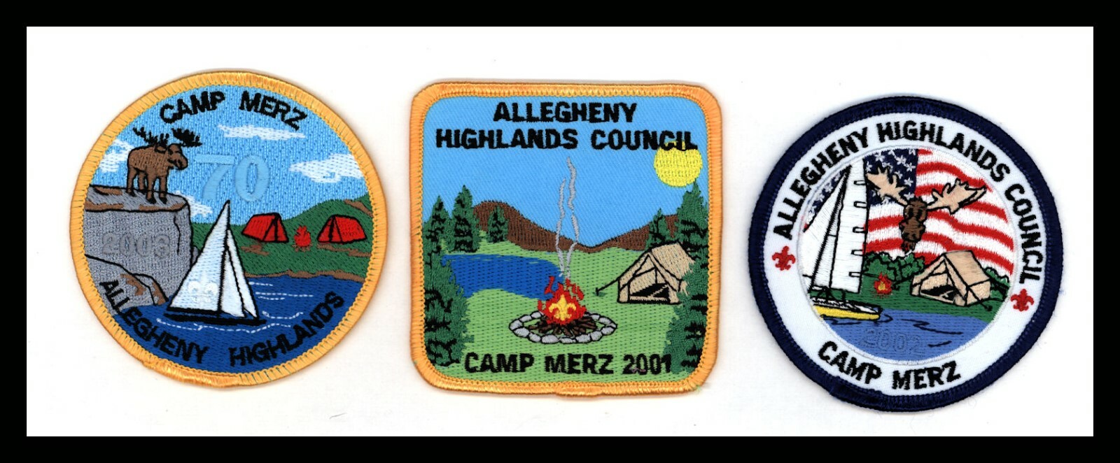 Merz Patch Allegheny Highlands Council Camp Merz 2001 2002 2003 3