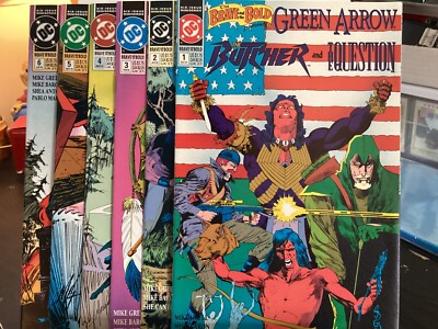 BRAVE & THE BOLD GREEN ARROW BUTCHER & QUESTION #1-6 MINI SERIES DC 1991 HG SET