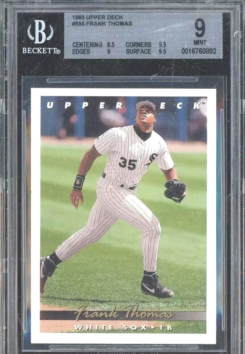 1993 Upper Deck #555 Frank Thomas Chicago White Sox HOF BGS 9 MINT