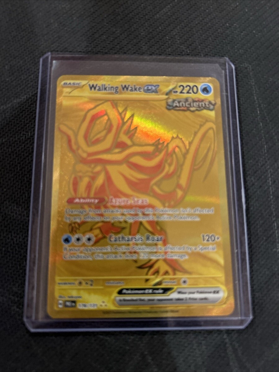 gold walking wake pokemon card Pokemon Walking Wake ex - 215/162