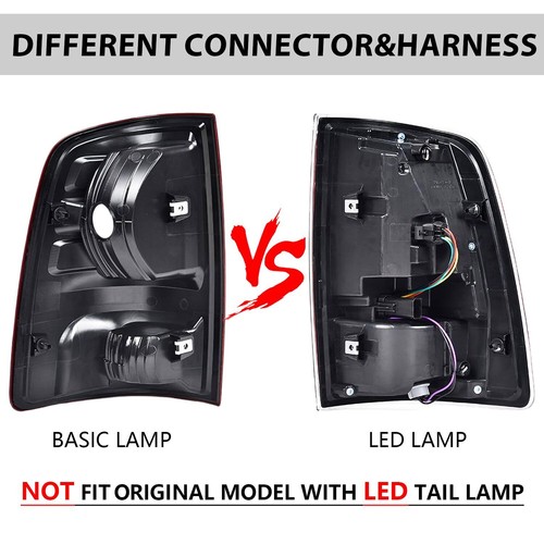 Fit For 2009-2018 Dodge Ram 1500 2500 3500 Red Smoke Tail Light Brake Lamp 1Pair - Bild 10 von 10