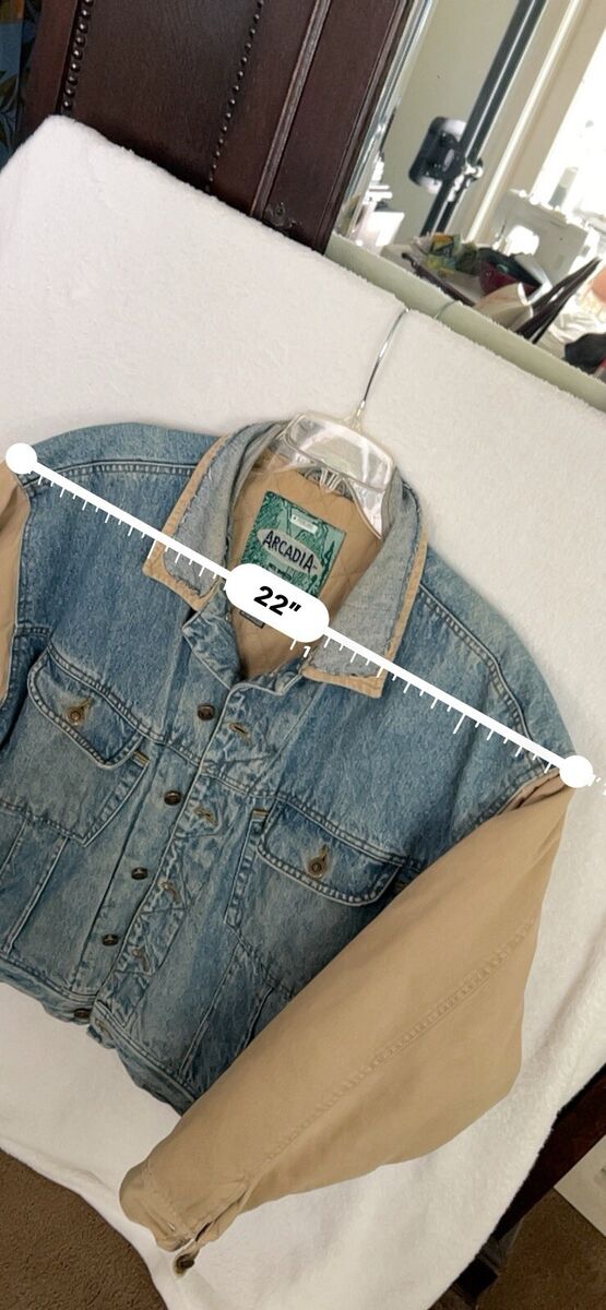 Vintage Bomber Varsity Denim Jacket Retro Sports Y2K 90's Vintage Bomber Varsity Denim Jacket Retro Sports Y2K 90's