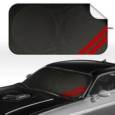 Car Windshield Sun Shade Foldable Shield Cover Visor 63*34'' Fits Dodge Charger