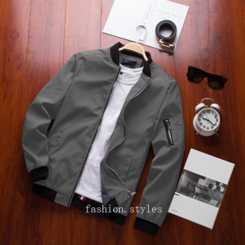 Giacca uomo zip uomo uomo casual streetwear hip hop slim fit cappotti baseball - Foto 16 di 29