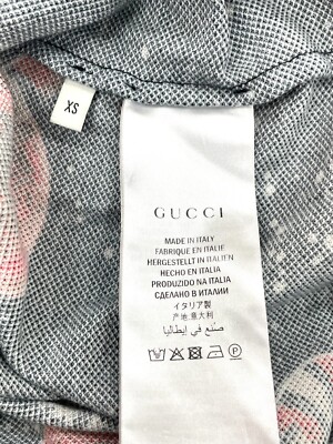 GUCCI ポロシャツ XS 宇宙と蛇のデザイン GUCCI Space Animals Polo Shirt Men's Size XS 474642 Space Snake