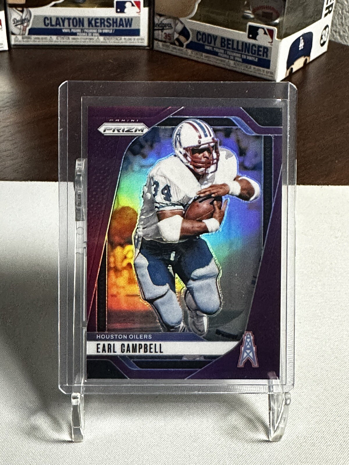 Earl Campbell - 2024 Prizm Football FOTL Purple Prizm /125 Oilers