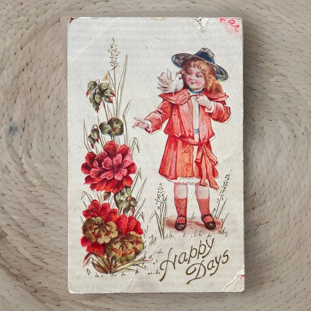 POSTCARD: 1907 - Happy Days - Birthday - Scott #300 - Green