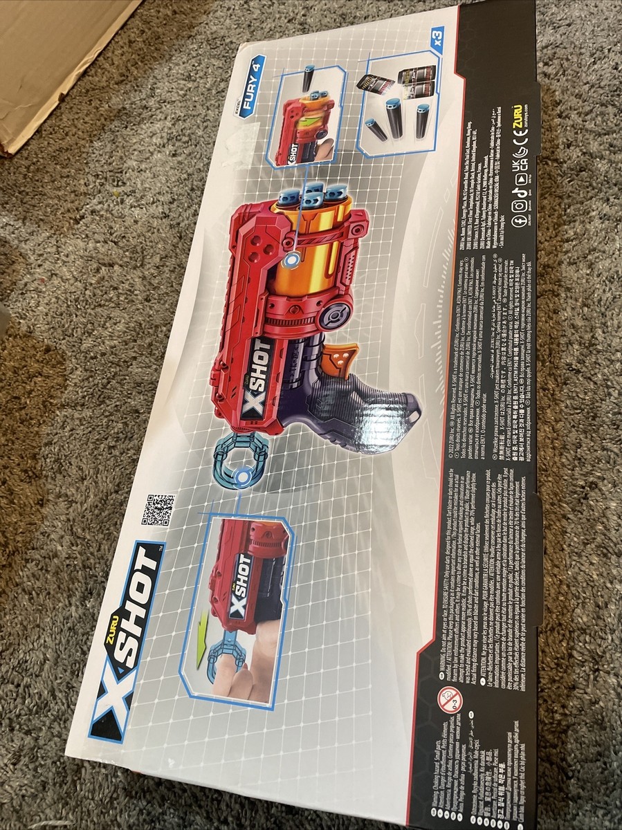Zuru XShot 2X Fury 4 Rapid Fire Blasters | eBay