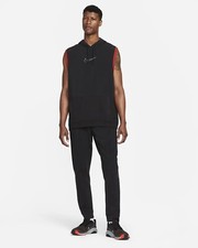 Nike Sleeveless Training Pullover Tracksuit Sz M Black Red DM6662 010