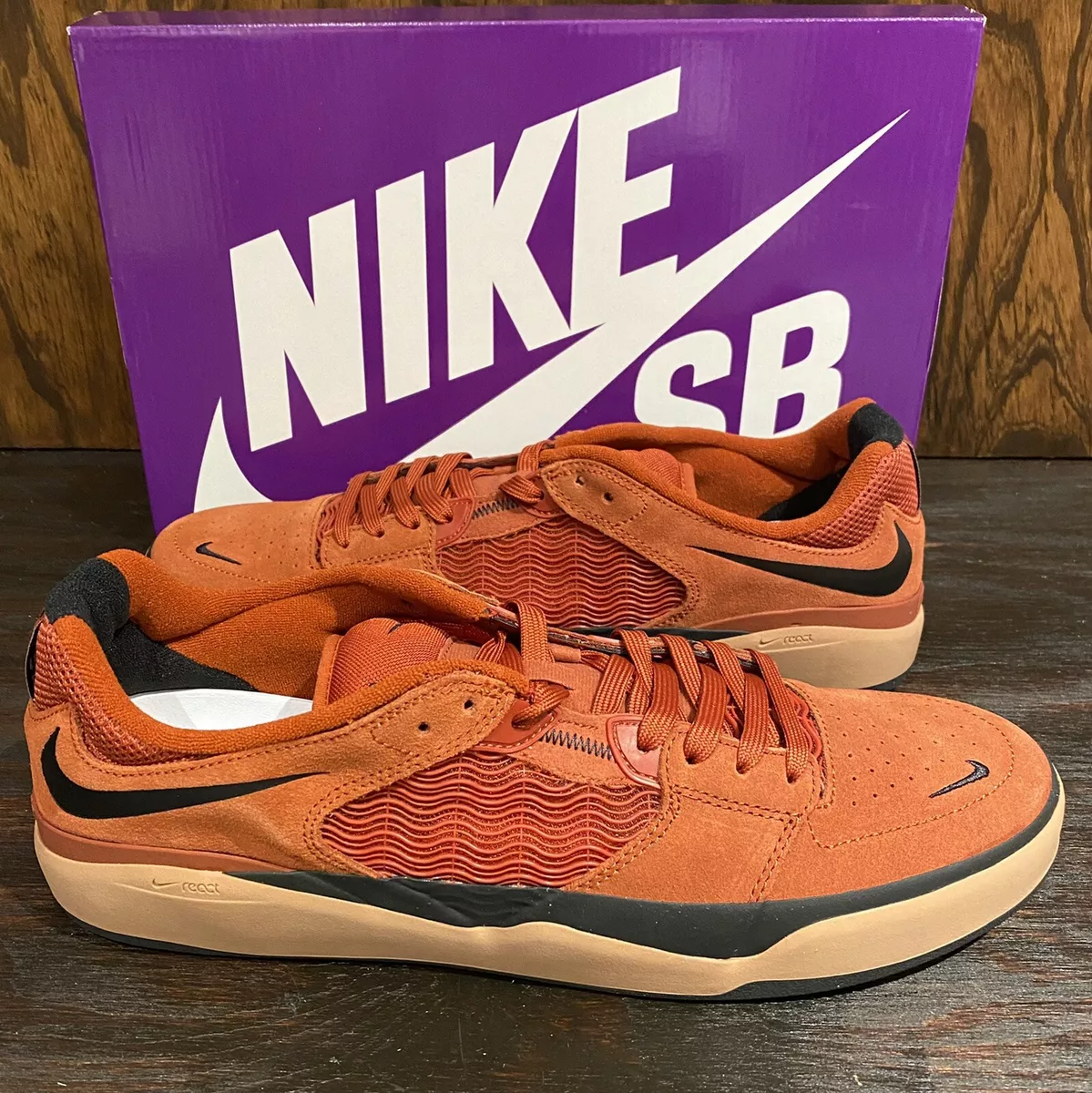 Nike SB x Wair Rugged Orange / Black /Brown Gum / Men Size 13 | eBay