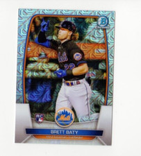 2023 Bowman Chrome Brett Baty Rookie #80 Mega Box Mojo Refractor New York Mets