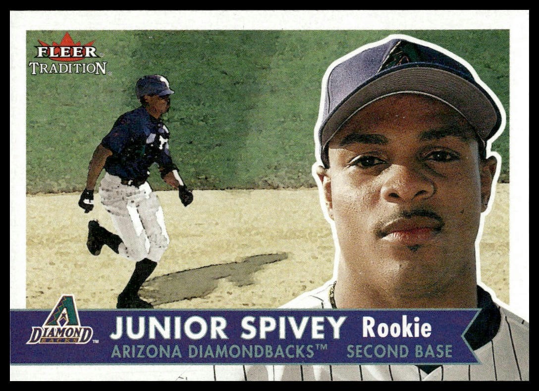 2001 Fleer Tradition #466 Junior Spivey RC Arizona Diamondbacks NM+
