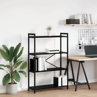 BüCherregal 80 X 30 X 120 Cm Holzwerkstoff Schwarz Eichen-Optik