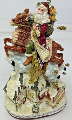 ST. NICK FITZ & FLOYD Plays Up On The Rooftop Musical Figurine No Box RARE