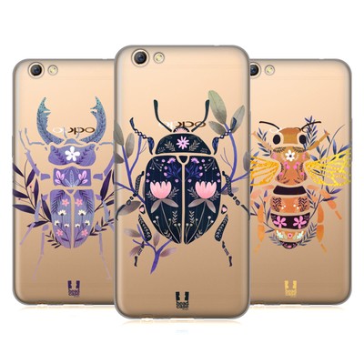 HEAD CASE DESIGNS BUGS AND FLORAL SOFT GEL CASE FOR OPPO PHONES