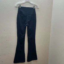 90 Degree By Reflex Madison Flare Leggings Yoga Pants Black Crossover Women’s S