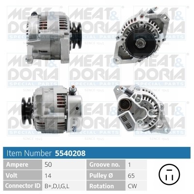 Meat & Doria Generator FüR Suzuki Samurai SJ 1.3 AWD OS AA 1.0-image